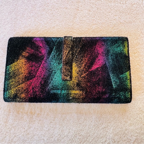 AIMEE KESTENBERG RAINBOW OIL SLICK FOLDOVER WALLET - Picture 9 of 9